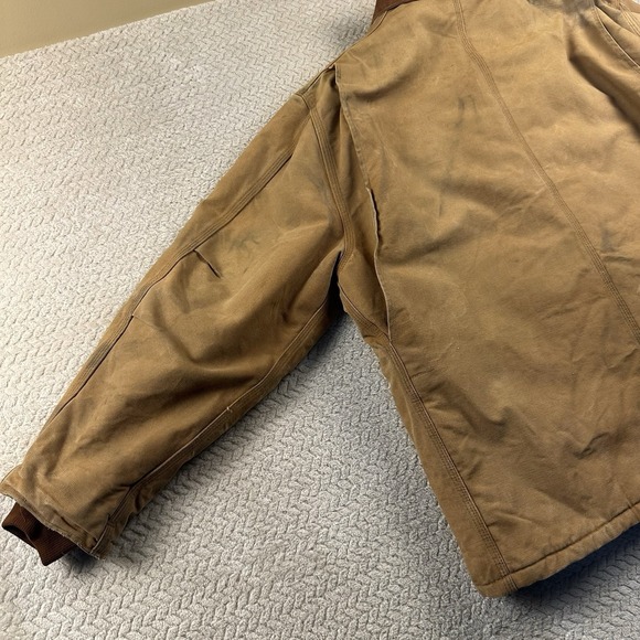 Vintage Carhartt Jacket CO3 Men's 56 (3XL) Union Made USA Farm Chore Coat Grunge - Picture 9 of 16